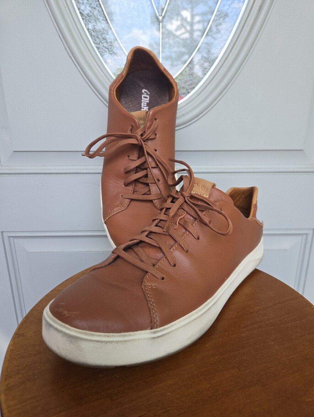 Lae‘ahi Lī ‘Ili Men’s Waterproof Leather Sneakers Kukui Brown